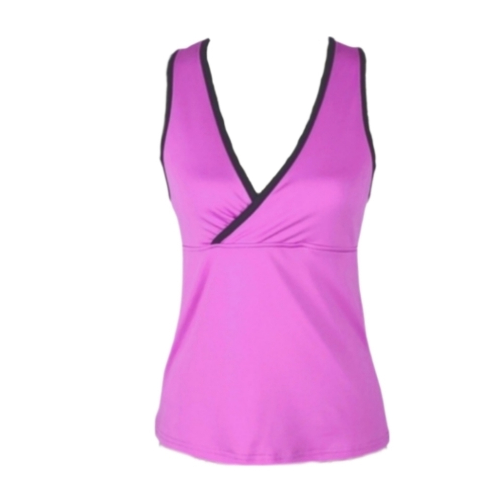 Mossimo Athletic Workout Top Dopamine Bright Purple Racerback Sportswear, L